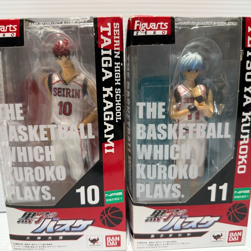 2 Bandi Seirin High Basketball Figuarts Zero Tetsuya Kuroko #11 Taiga Kagami #10